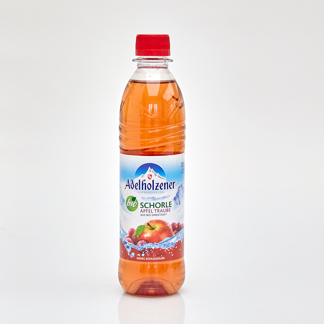 Adelholzener Bio Schorle Apfel Traube (0,5 l PET)