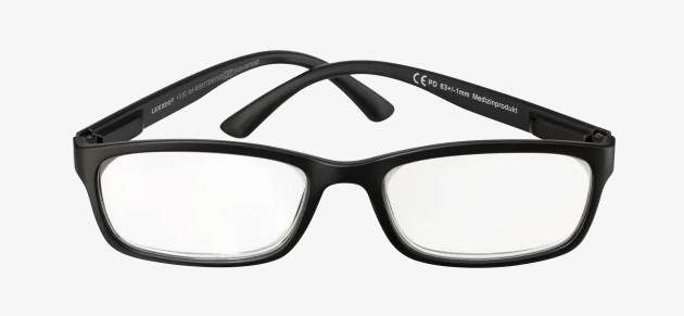 Lesebrille schwarz Dioptrie +3,5