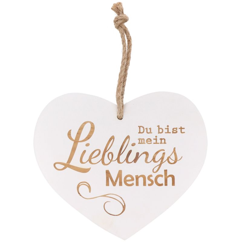 Holzherz "Du bist mein Lieblingsmensch"