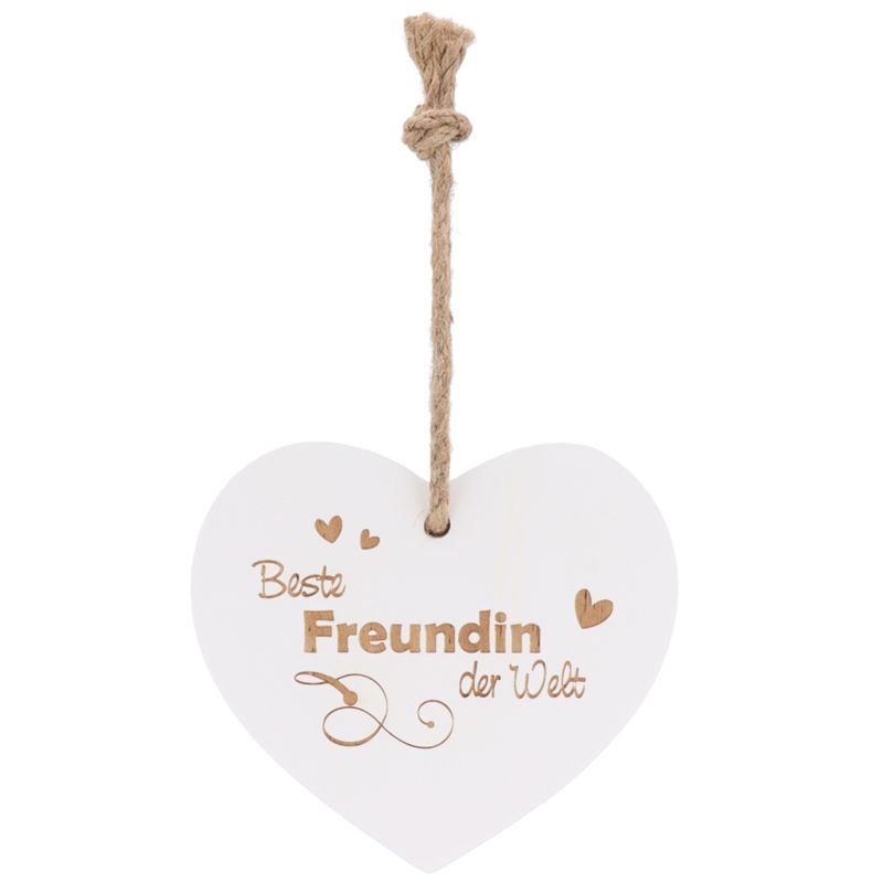 Holzherz "Beste Freundin der Welt"