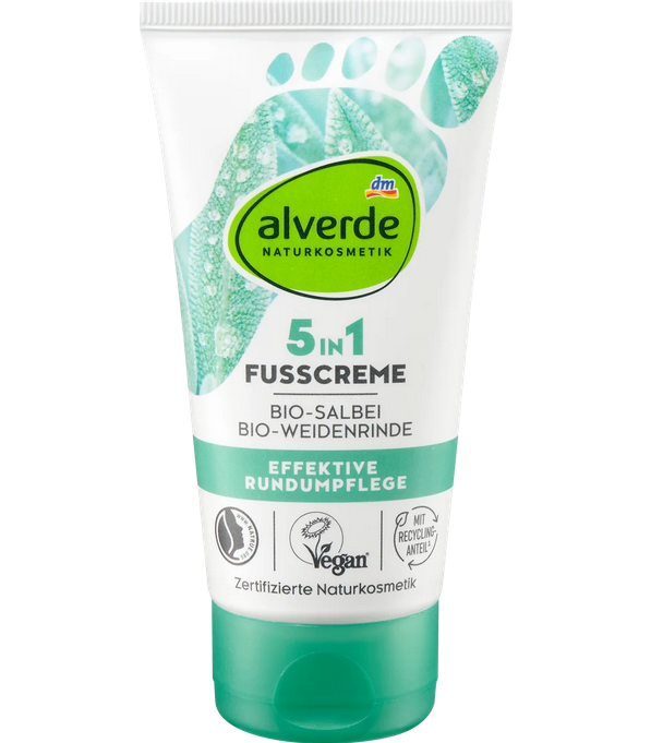 Alverde Fußcreme 5in1